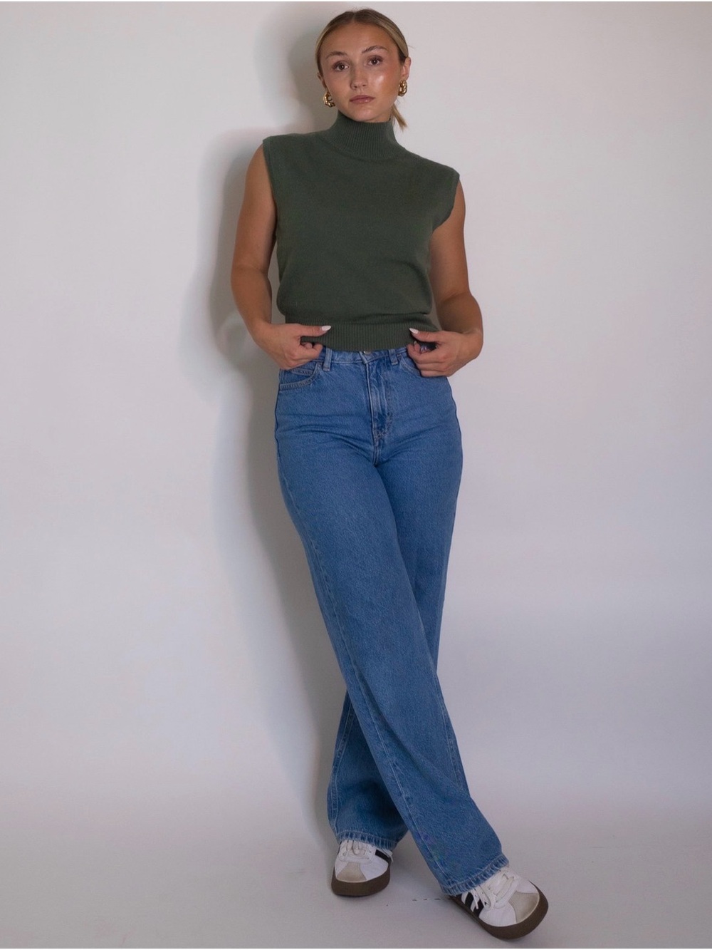 Mock Neck Sweater Tank